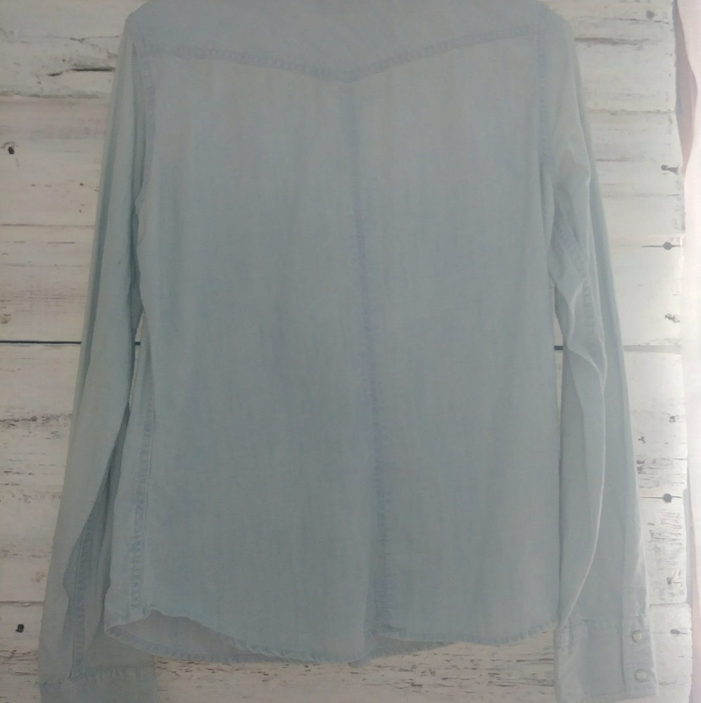 Light Blue Button Up - Picture 3 of 3